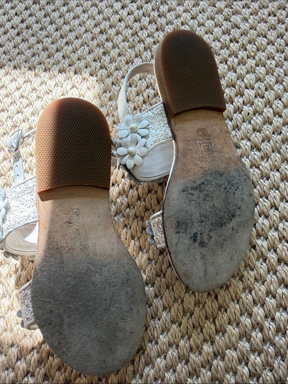 Gallucci White Floral Strap Kids Sandals size 29 - Picture 7 of 12